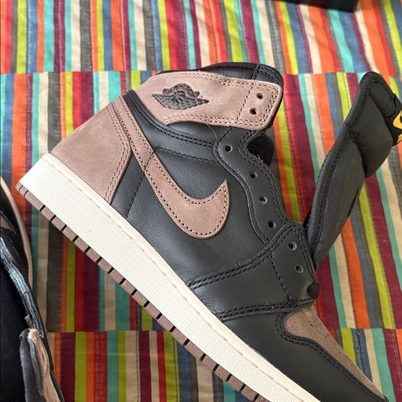 Nike Men's Black and Brown Nike Air High Palomino Mocha Brown Size 6Y New - Picture 8 of 14